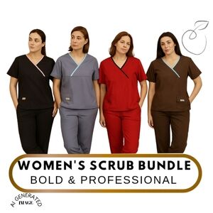 Women's Scrub Bundle - Bold and Professional